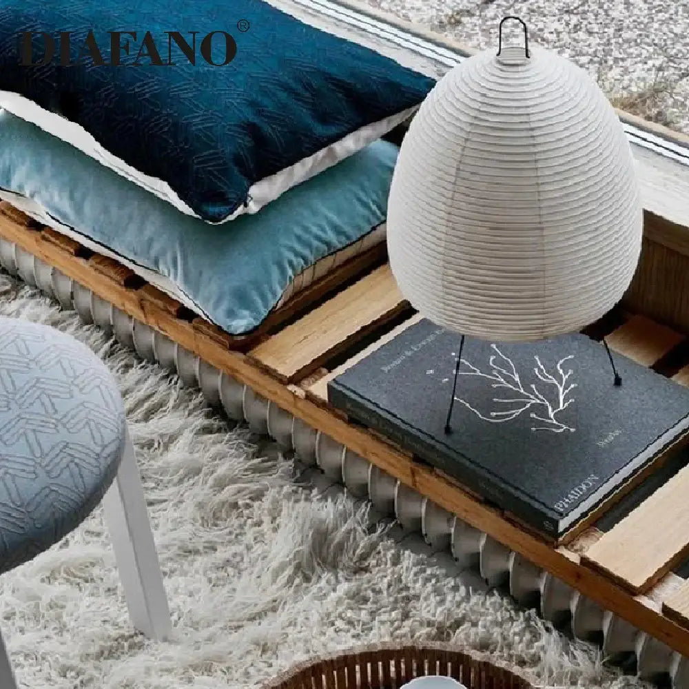japanese style paper floor lamp for living room lighting