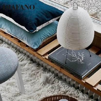 japanese style paper floor lamp for living room lighting