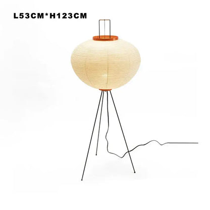 japanese style paper floor lamp for living room lighting