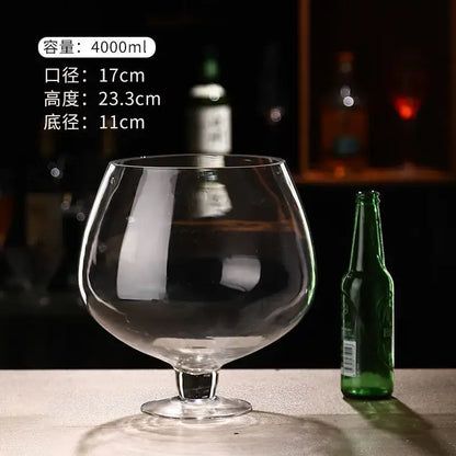 jumbo party glasses large capacity clear goblet dining room