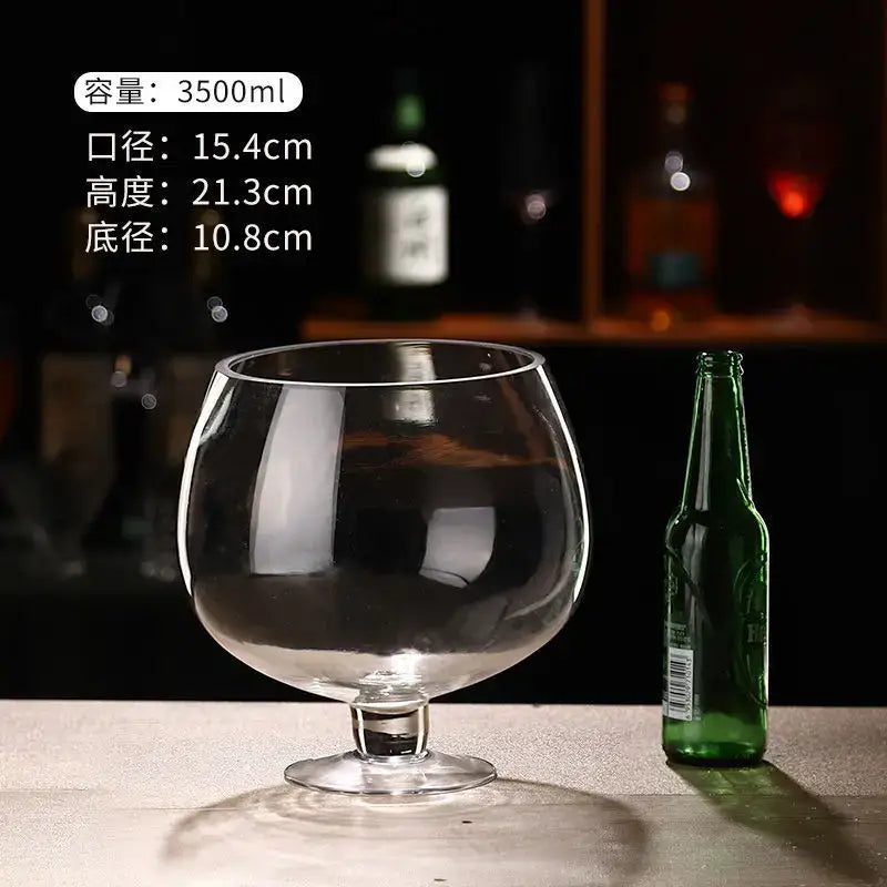 jumbo party glasses large capacity clear goblet dining room