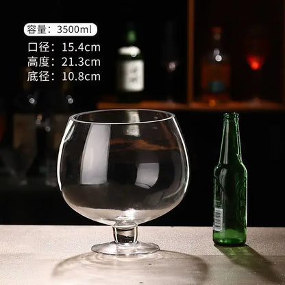 jumbo party glasses large capacity clear goblet dining room
