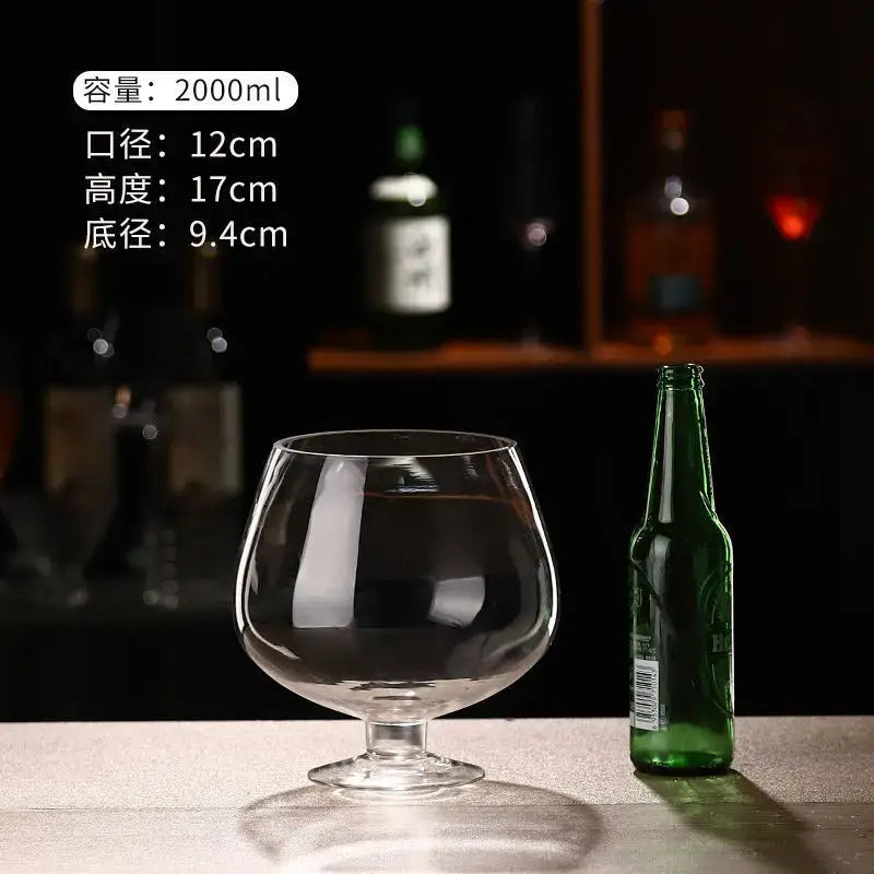 jumbo party glasses large capacity clear goblet dining room