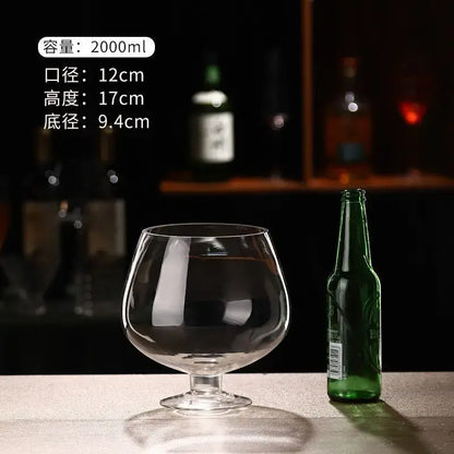 jumbo party glasses large capacity clear goblet dining room