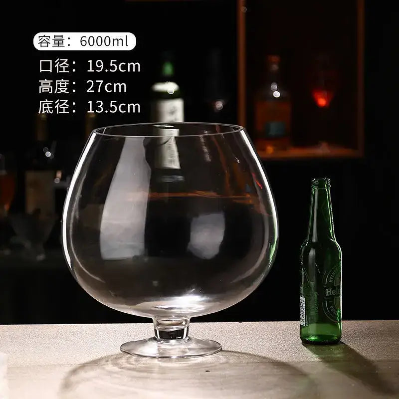 jumbo party glasses large capacity clear goblet dining room