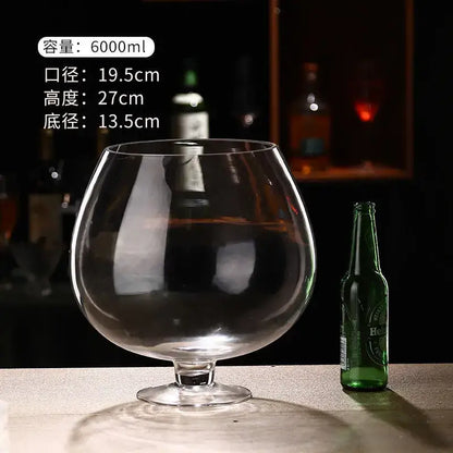 jumbo party glasses large capacity clear goblet dining room