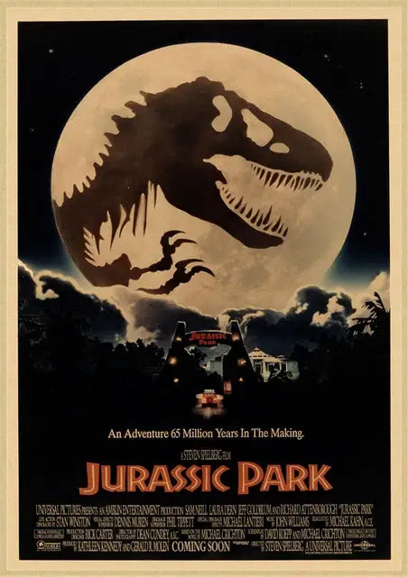 Jurassic park mosquito amber stone dinosaur canvas living room art