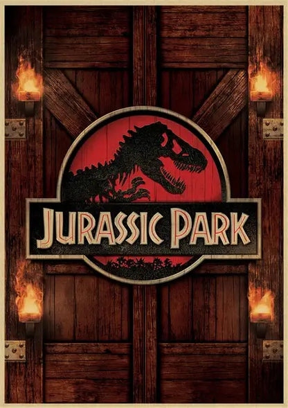 Jurassic park mosquito amber stone dinosaur canvas living room art