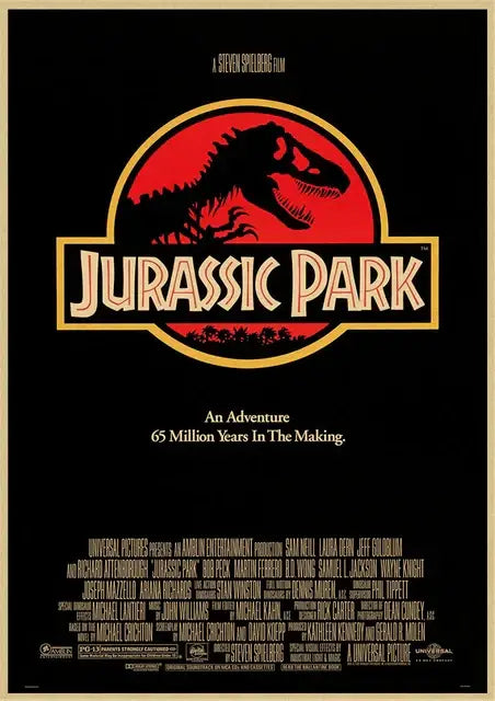 Jurassic park mosquito amber stone dinosaur canvas living room art