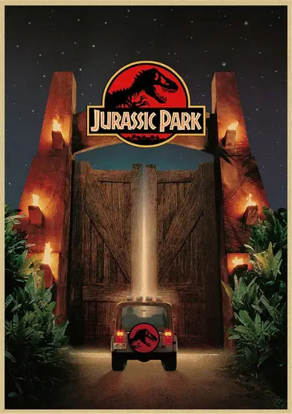 Jurassic park mosquito amber stone dinosaur canvas living room art