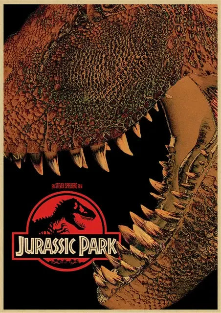 Jurassic park mosquito amber stone dinosaur canvas living room art