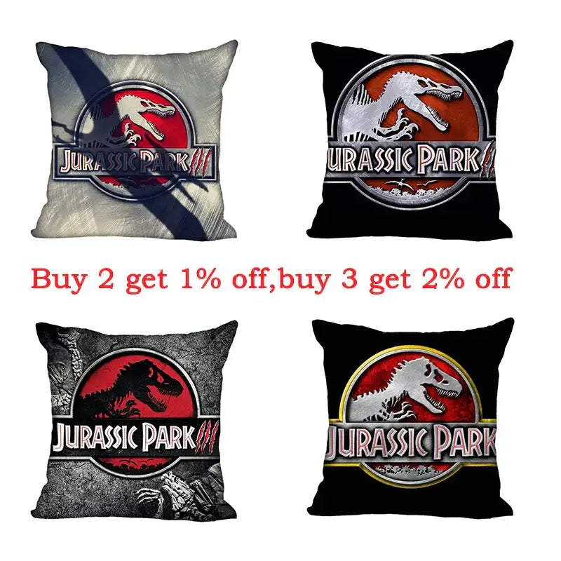 jurassic park dinosaur pillowcase set – living room decor