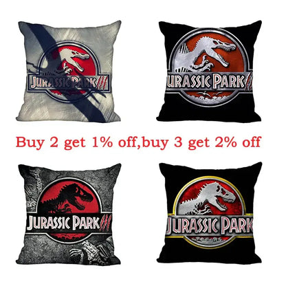 jurassic park dinosaur pillowcase set – living room decor