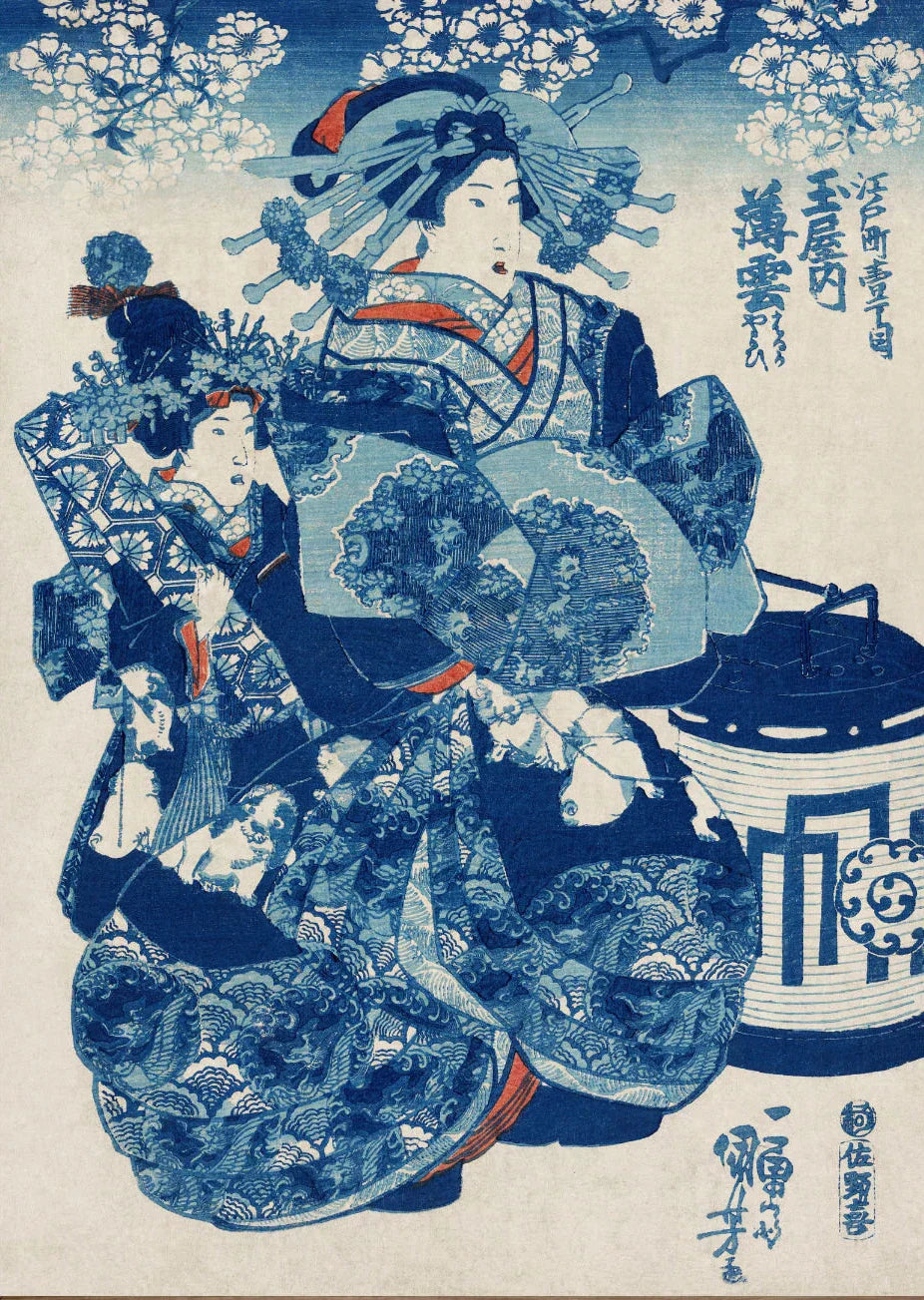 DecorBites™ Katsushika Hokusai Blue Waves Canvas Wall Art
