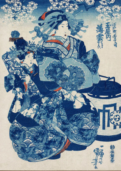 DecorBites™ Katsushika Hokusai Blue Waves Canvas Wall Art