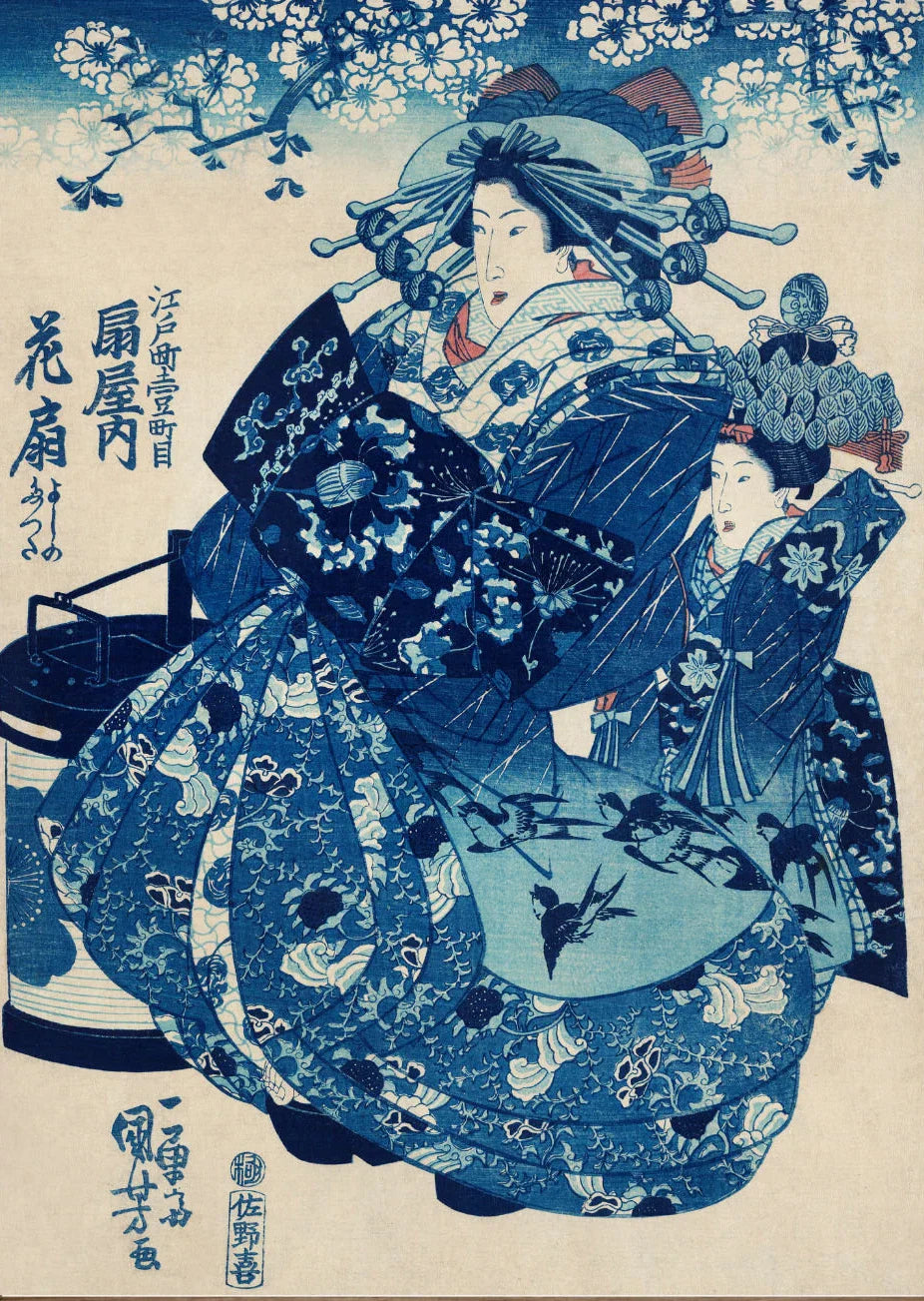 DecorBites™ Katsushika Hokusai Blue Waves Canvas Wall Art