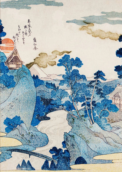 DecorBites™ Katsushika Hokusai Blue Waves Canvas Wall Art