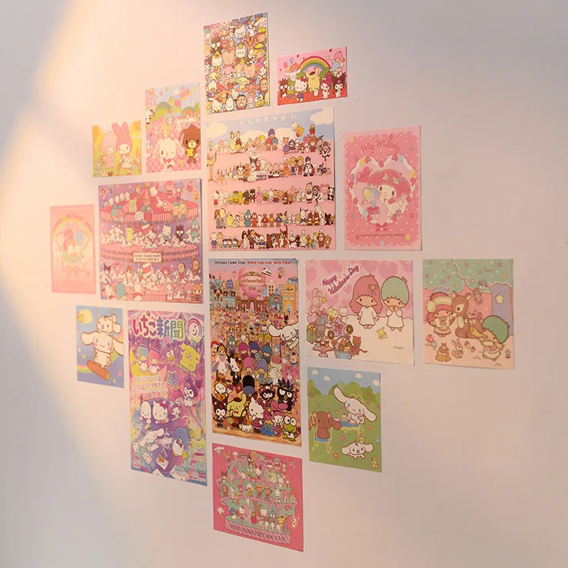 DecorBites™ Kawaii HelloKitty Monthly Poster Set