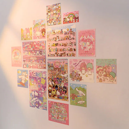 DecorBites™ Kawaii HelloKitty Monthly Poster Set