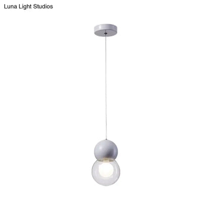 Modern blue & white macaron ceiling pendant kids bedside light