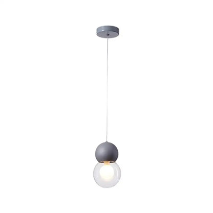 Modern blue & white macaron ceiling pendant kids bedside light