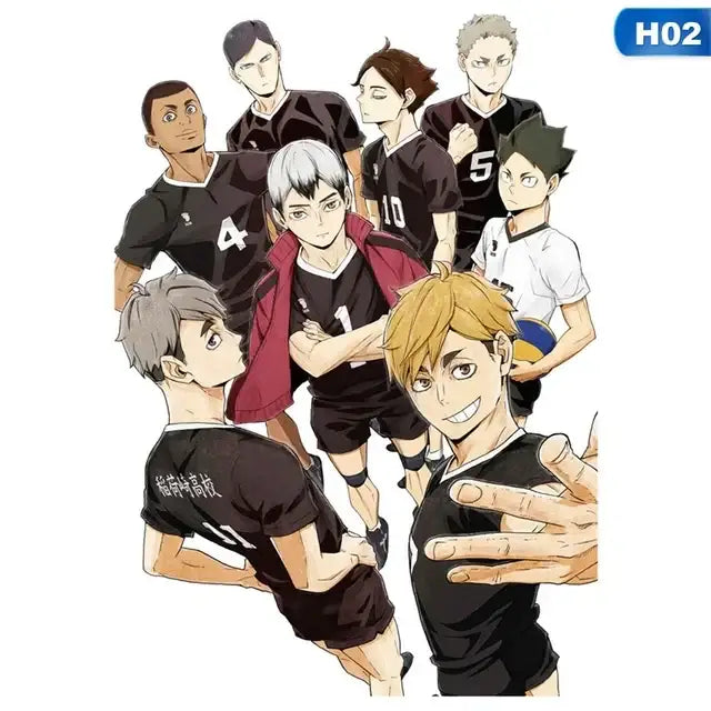 Haikyuu anime canvas wall art bedroom character poster