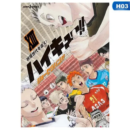 Haikyuu anime canvas wall art bedroom character poster