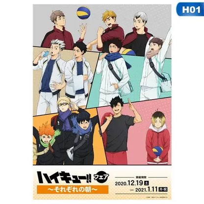 Haikyuu anime canvas wall art bedroom character poster