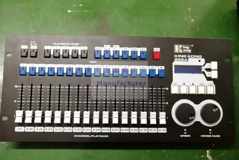 king kong black & blue lighting console for event room