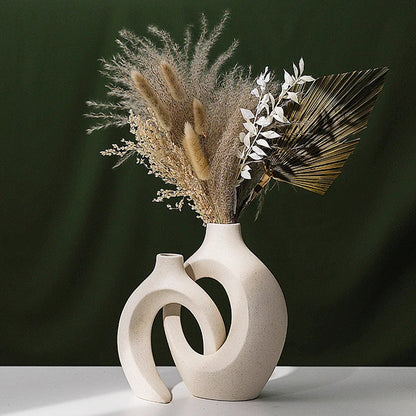 DecorBites™ Large 21cm CAPIRON Ceramic Vase Home Decor