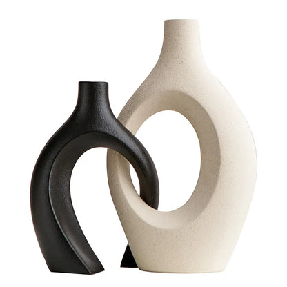 DecorBites™ Large 21cm CAPIRON Ceramic Vase Home Decor