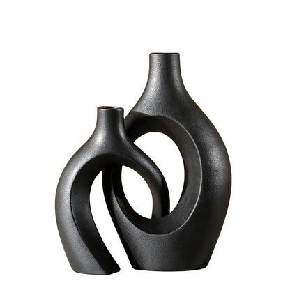 DecorBites™ Large 21cm CAPIRON Ceramic Vase Home Decor