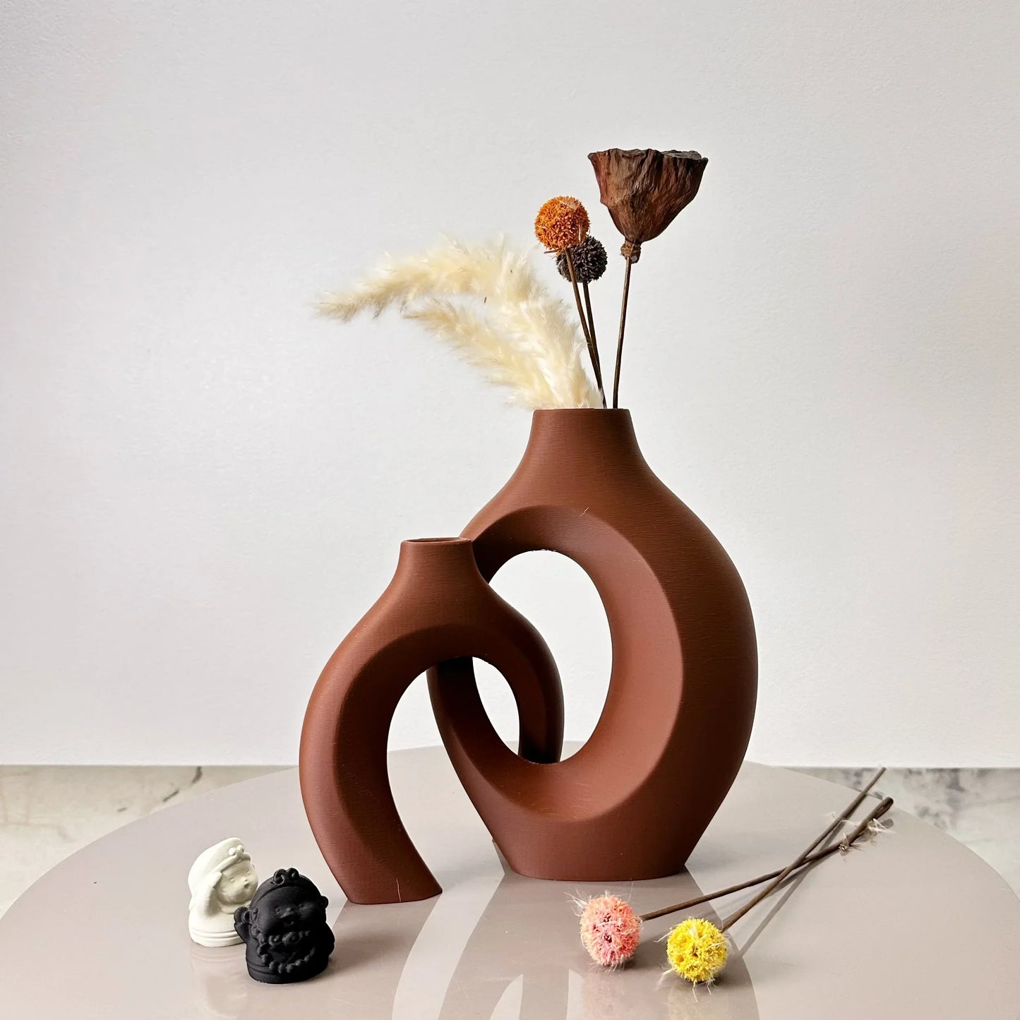 DecorBites™ Large Dried Vase Set for Home and Office