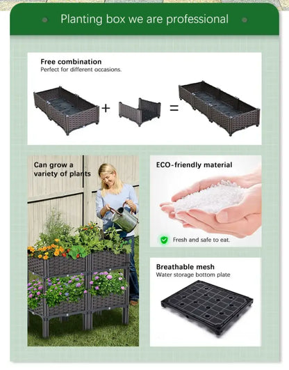 Woven brown large flower pot for outdoor gardening garden planter