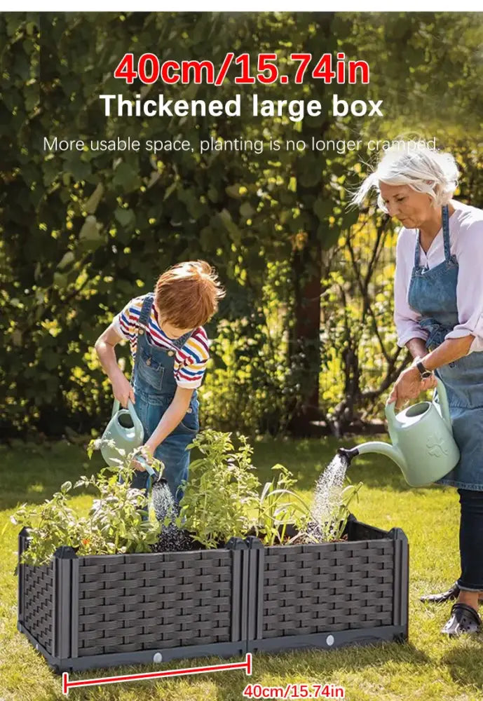 Woven brown large flower pot for outdoor gardening garden planter