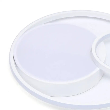 Modern circular dual ring ceiling light with high color rendering bedroom