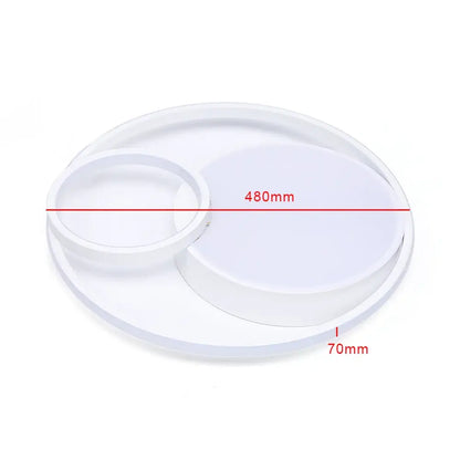Modern circular dual ring ceiling light with high color rendering bedroom