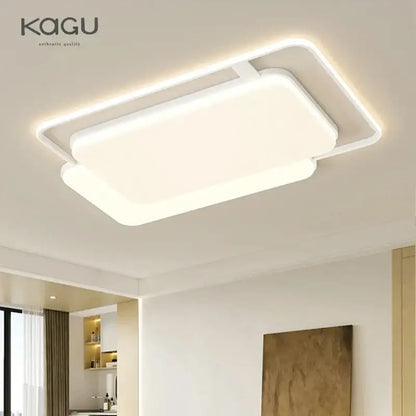 Modern white rectangular led ceiling lights for bedroom
