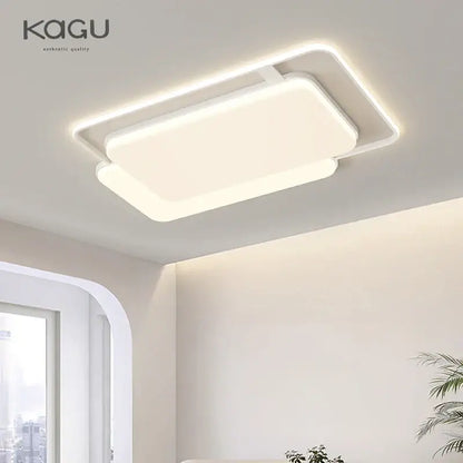 Modern white rectangular led ceiling lights for bedroom