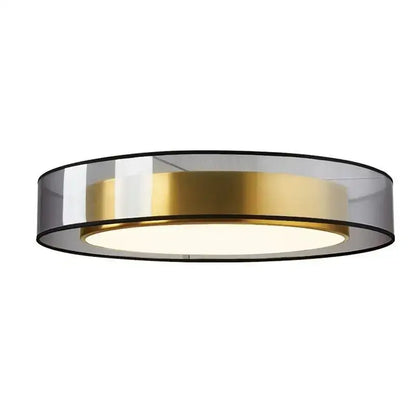 Modern circular black & gold led ceiling lights for bedroom