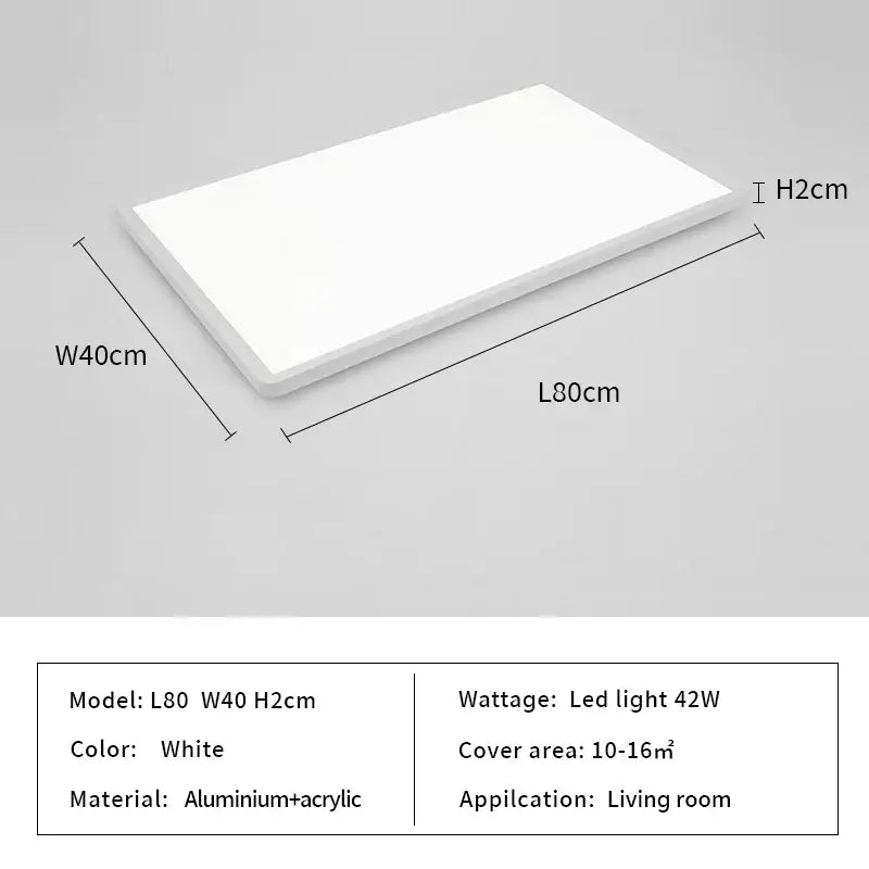 Modern minimalist black led ceiling lights for living room