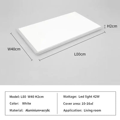Modern minimalist black led ceiling lights for living room