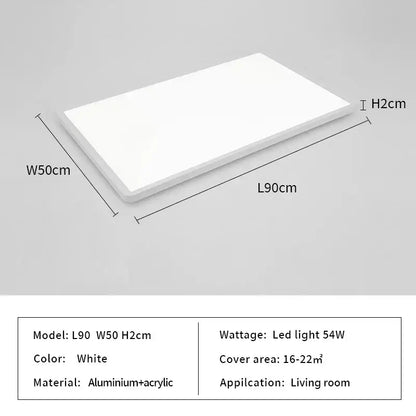 Modern minimalist black led ceiling lights for living room