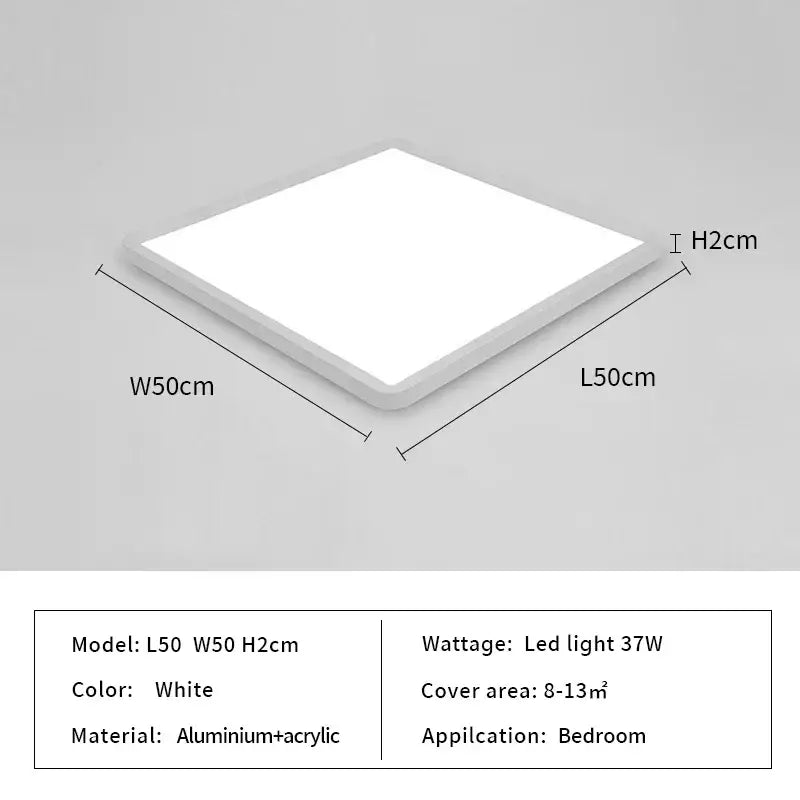 Modern minimalist black led ceiling lights for living room