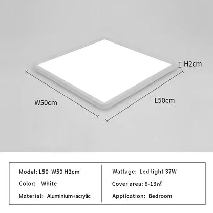 Modern minimalist black led ceiling lights for living room