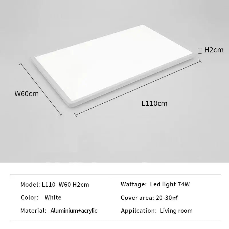 Modern minimalist black led ceiling lights for living room