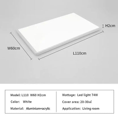 Modern minimalist black led ceiling lights for living room