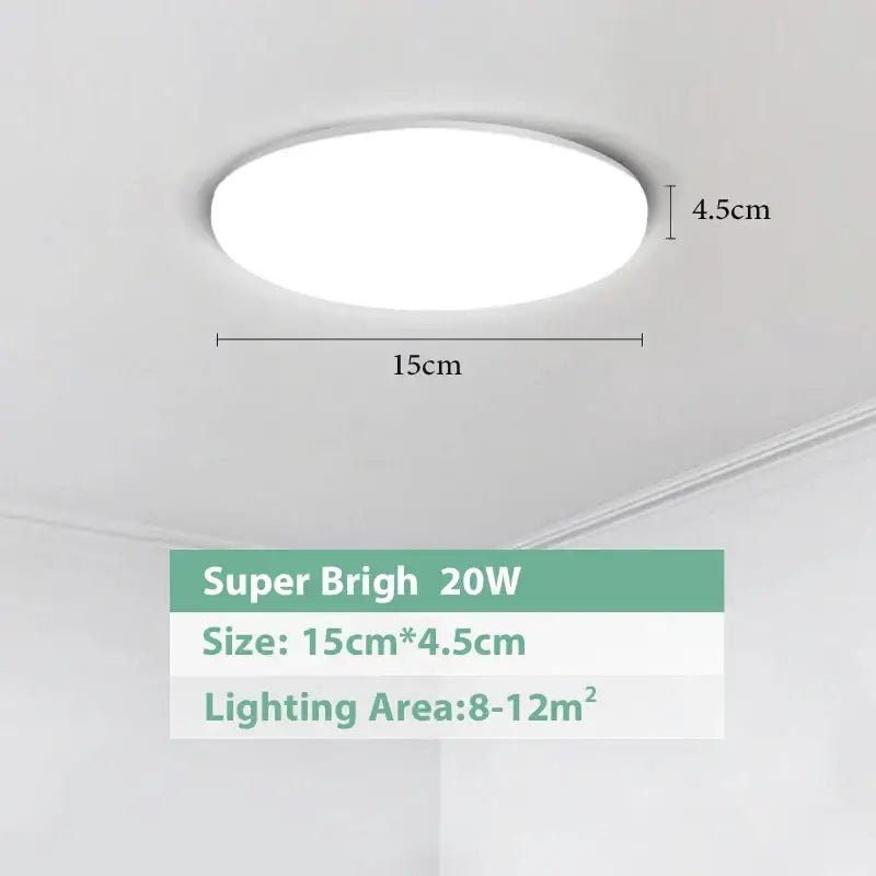 Modern white circular led ceiling lights bedroom sleek design