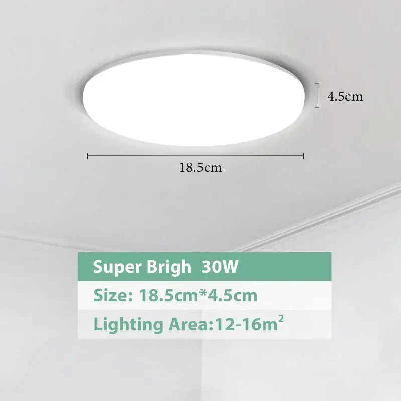 Modern white circular led ceiling lights bedroom sleek design
