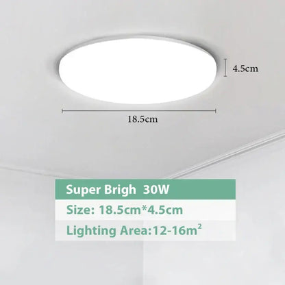 Modern white circular led ceiling lights bedroom sleek design